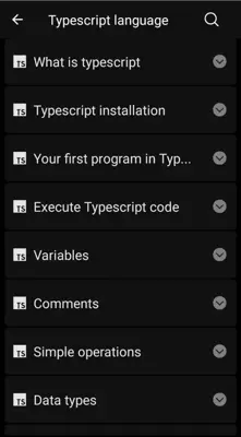 Typescript android App screenshot 1